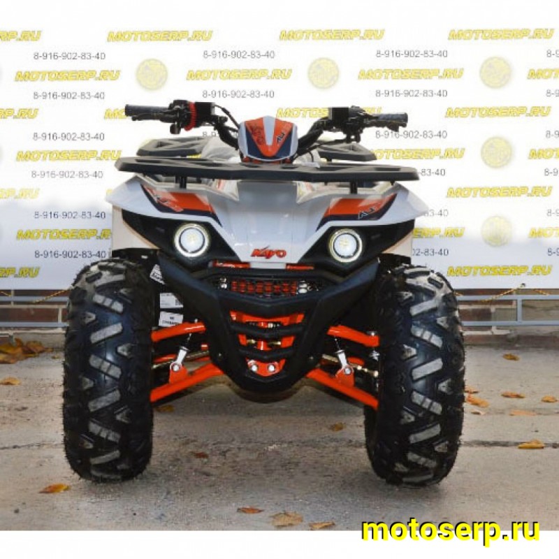 Купить  125cc Квадроцикл KAYO AU125 (белый пластик) (ПТС) 125сс, 8/8" эл.стартер, диск/диск (шт) (SM купить с доставкой по Москве и России, цена, технические характеристики, комплектация фото  - motoserp.ru