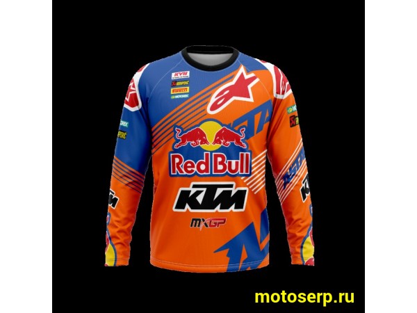 Купить  Джерси (футболка для мотокросса) V-RUS AlpineStars KTM для детей (цвет:  (синий (детский) рост 158 (шт) (МотоЯ купить с доставкой по Москве и России, цена, технические характеристики, комплектация фото  - motoserp.ru