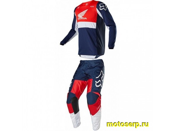 Купить  Джерси + штаны  для мотокроса (футболка и штаны) FOX Racing 180 Honda красный/синий 3XL (комп) (МотоЯ купить с доставкой по Москве и России, цена, технические характеристики, комплектация фото  - motoserp.ru