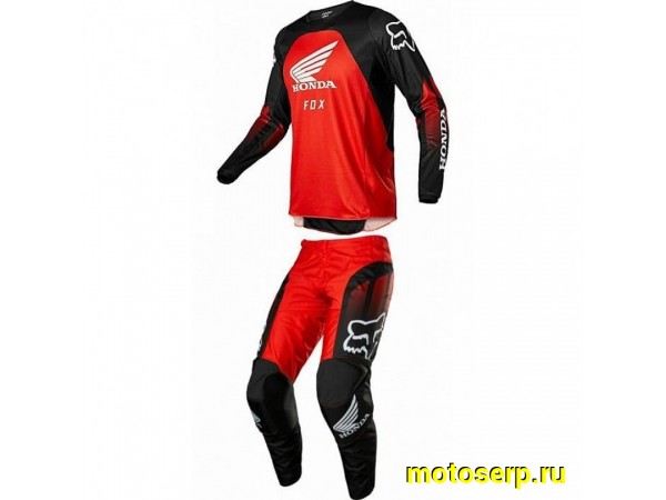 Купить  Джерси + штаны  для мотокроса (футболка и штаны) FOX Racing 180 Honda черный/красный XL (комп) (МотоЯ купить с доставкой по Москве и России, цена, технические характеристики, комплектация фото  - motoserp.ru