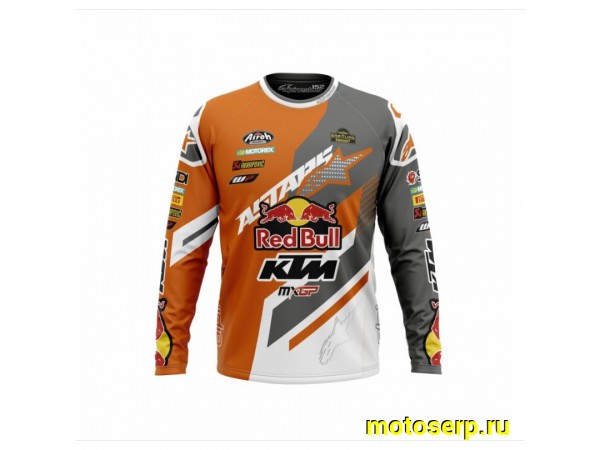 Купить  Джерси (футболка для мотокросса) V-RUS AlpineStars KTM для детей (цвет:  (оранжевый/серый (детский) рост 122 (шт) (МотоЯ купить с доставкой по Москве и России, цена, технические характеристики, комплектация фото  - motoserp.ru