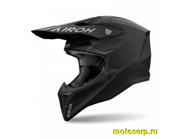 Купить  Шлем Кросс AIROH WRAAAP COLOR Black Matt (S) (шт) (AIROH WRA11-S купить с доставкой по Москве и России, цена, технические характеристики, комплектация фото  - motoserp.ru
