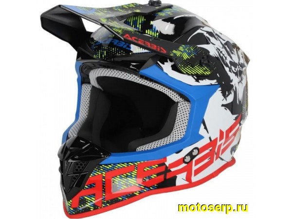 Купить  Шлем Кросс Acerbis Linear 22-06 White/Black (L) (шт) (Acerbis 0025316.237.066 купить с доставкой по Москве и России, цена, технические характеристики, комплектация фото  - motoserp.ru