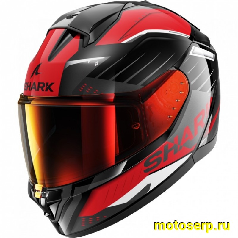 Купить  Шлем закрытый интеграл SHARK RIDILL 2 BERSEK Black/Red/Anthracite (XL) (шт) (SHARK HE1122E-KRA-XL купить с доставкой по Москве и России, цена, технические характеристики, комплектация фото  - motoserp.ru
