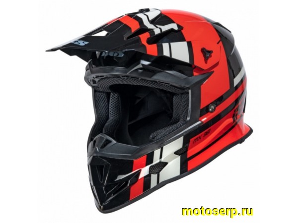 Купить  Шлем Кросс IXS 361 2.3 X12038 032 черный/красный р-р XL  (шт)  (IXS X120038_032_XL купить с доставкой по Москве и России, цена, технические характеристики, комплектация фото  - motoserp.ru