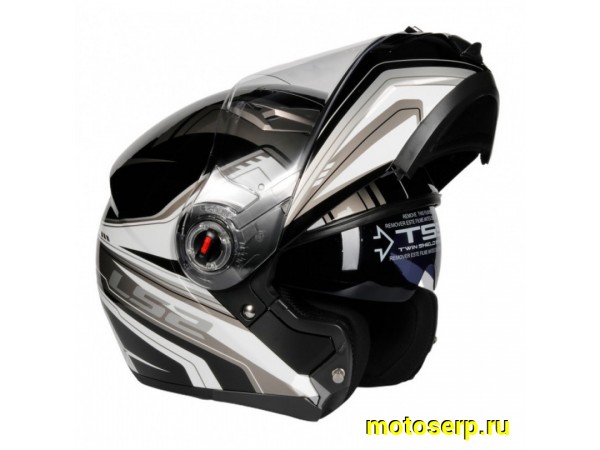 Купить  Шлем трансформер (модуляр) LS2 FF370 ТЕМНО-СЕРЫЙ р-р. XXL (шт) (Кокурин купить с доставкой по Москве и России, цена, технические характеристики, комплектация фото  - motoserp.ru