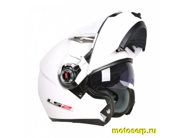 Купить  Шлем трансформер (модуляр) LS2 FF370 БЕЛЫЙ р-р. L (шт) (Кокурин купить с доставкой по Москве и России, цена, технические характеристики, комплектация фото  - motoserp.ru