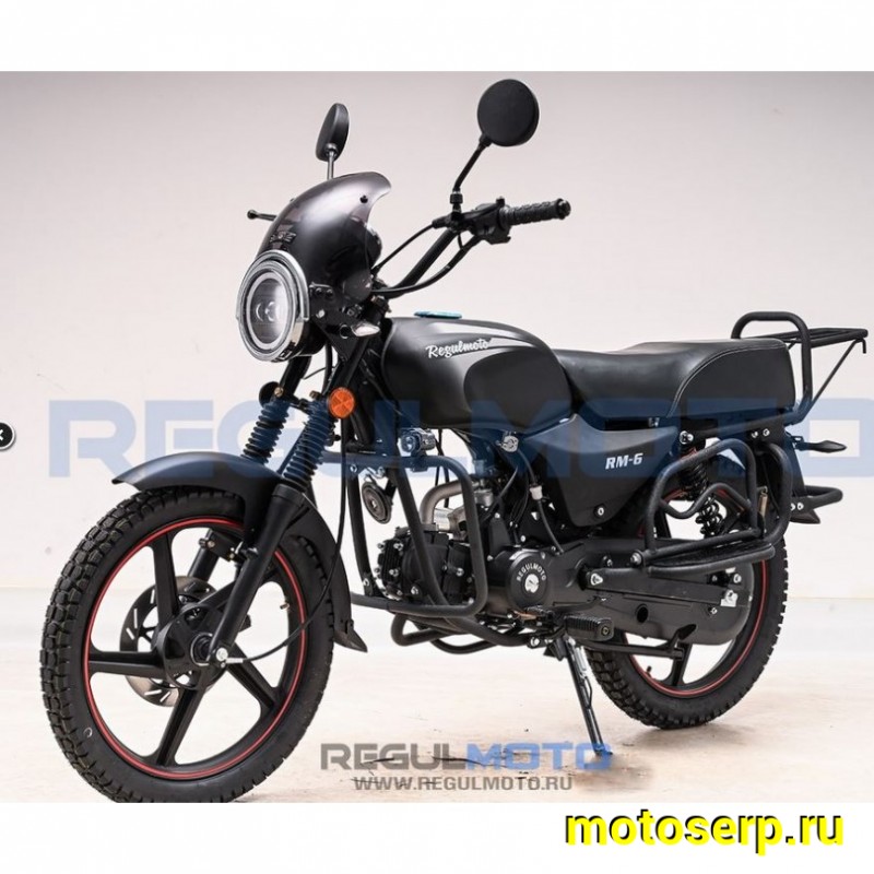 Купить  Мопед Regulmoto Alpha (RM-6) Черный матовый 4Т; 50cc;  колеса  (шт) 01250 (ФОТО купить с доставкой по Москве и России, цена, технические характеристики, комплектация фото  - motoserp.ru