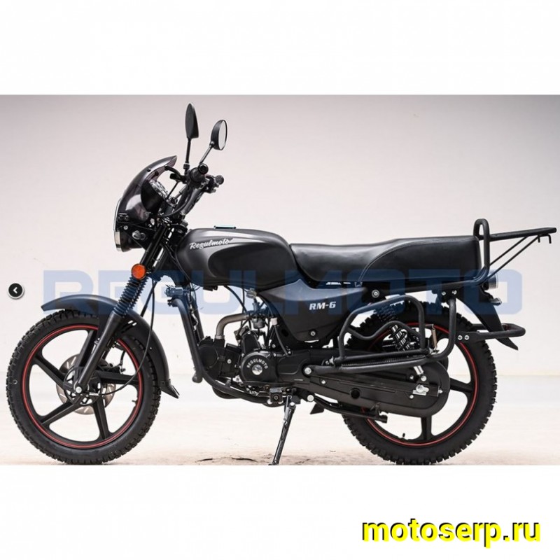 Купить  Мопед Regulmoto Alpha (RM-6) Черный матовый 4Т; 50cc;  колеса  (шт) 01250 (ФОТО купить с доставкой по Москве и России, цена, технические характеристики, комплектация фото  - motoserp.ru