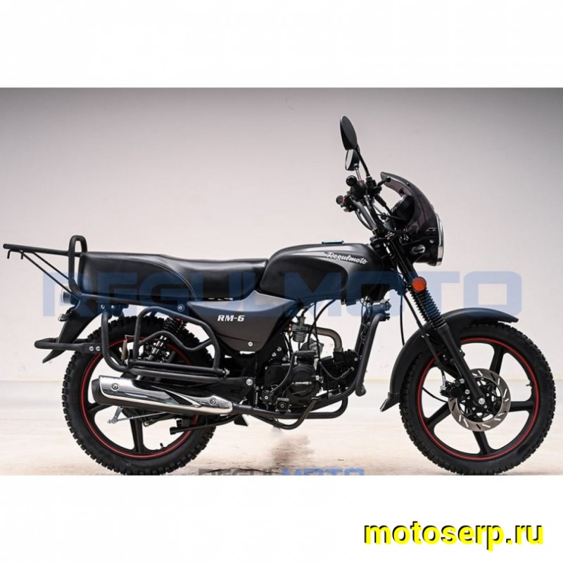 Купить  Мопед Regulmoto Alpha (RM-6) Черный матовый 4Т; 50cc;  колеса  (шт) 01250 (ФОТО купить с доставкой по Москве и России, цена, технические характеристики, комплектация фото  - motoserp.ru