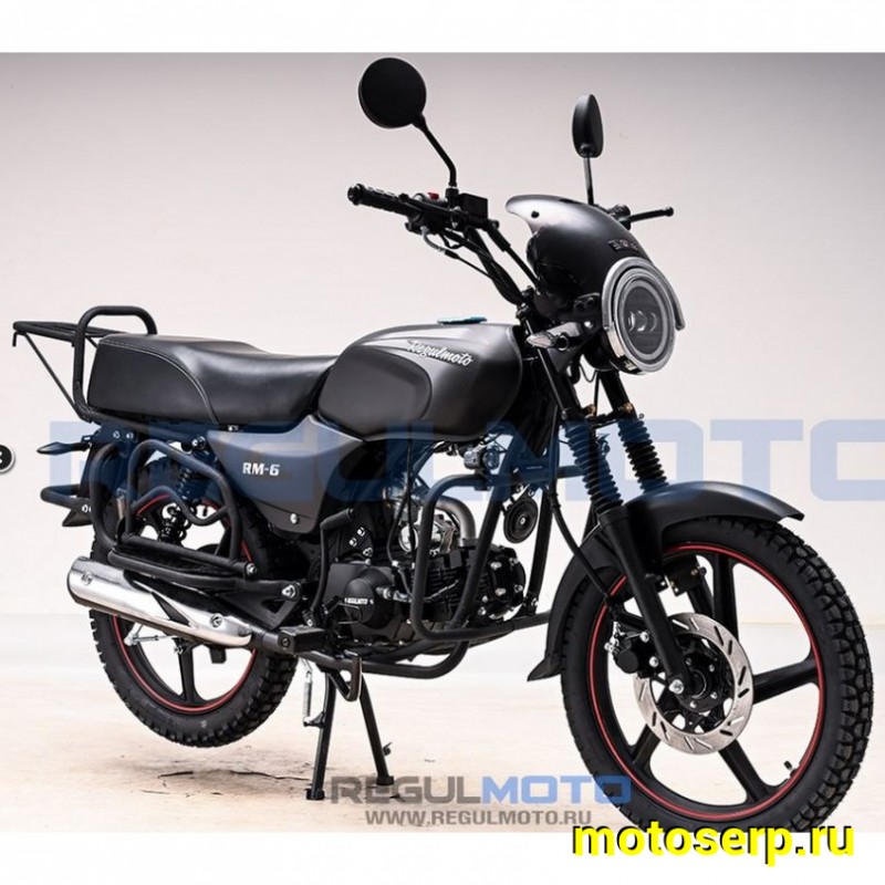 Купить  Мопед Regulmoto Alpha (RM-6) Черный матовый 4Т; 50cc;  колеса  (шт) 01250 (ФОТО купить с доставкой по Москве и России, цена, технические характеристики, комплектация фото  - motoserp.ru