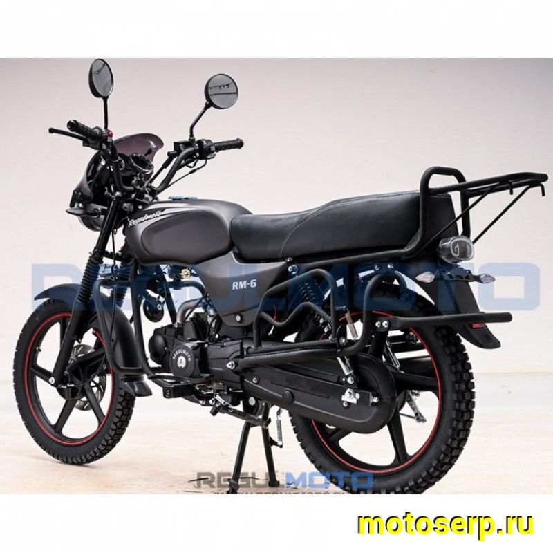 Купить  Мопед Regulmoto Alpha (RM-6) Черный матовый 4Т; 50cc;  колеса  (шт) 01250 (ФОТО купить с доставкой по Москве и России, цена, технические характеристики, комплектация фото  - motoserp.ru