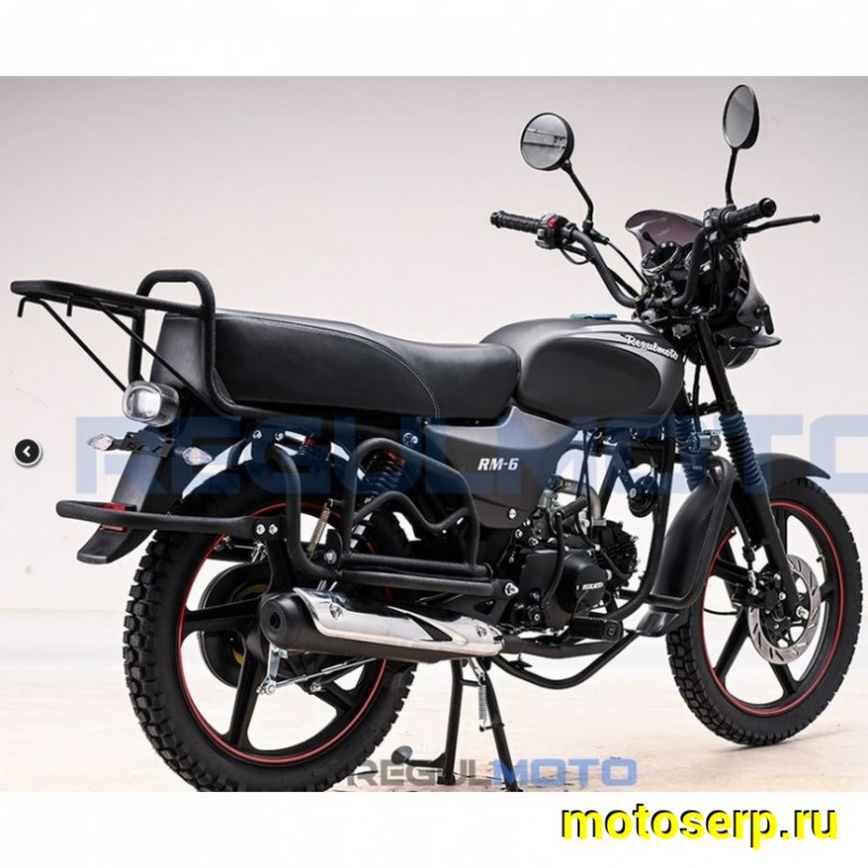 Купить  Мопед Regulmoto Alpha (RM-6) Черный матовый 4Т; 50cc;  колеса  (шт) 01250 (ФОТО купить с доставкой по Москве и России, цена, технические характеристики, комплектация фото  - motoserp.ru