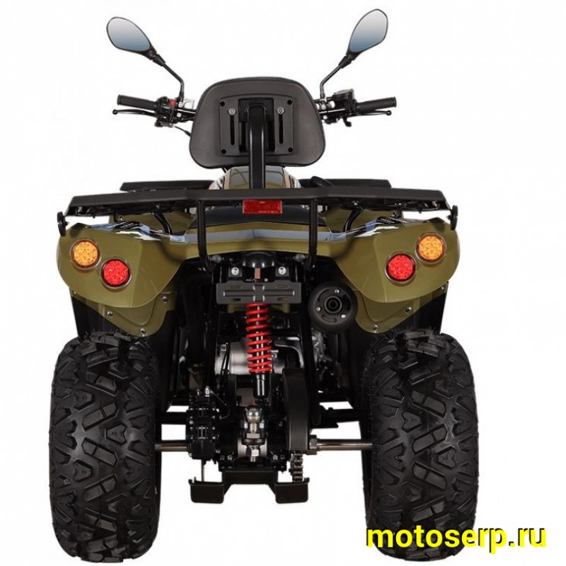 Купить  200cc Квадроцикл KAYO AU200 спинка ЗЕЛЕНЫЙ ХАКИ, (ПТС) LX163FML Loncin 200сс, 10/10" электростарт, диск/диск, приборка (шт) (SM купить с доставкой по Москве и России, цена, технические характеристики, комплектация фото  - motoserp.ru