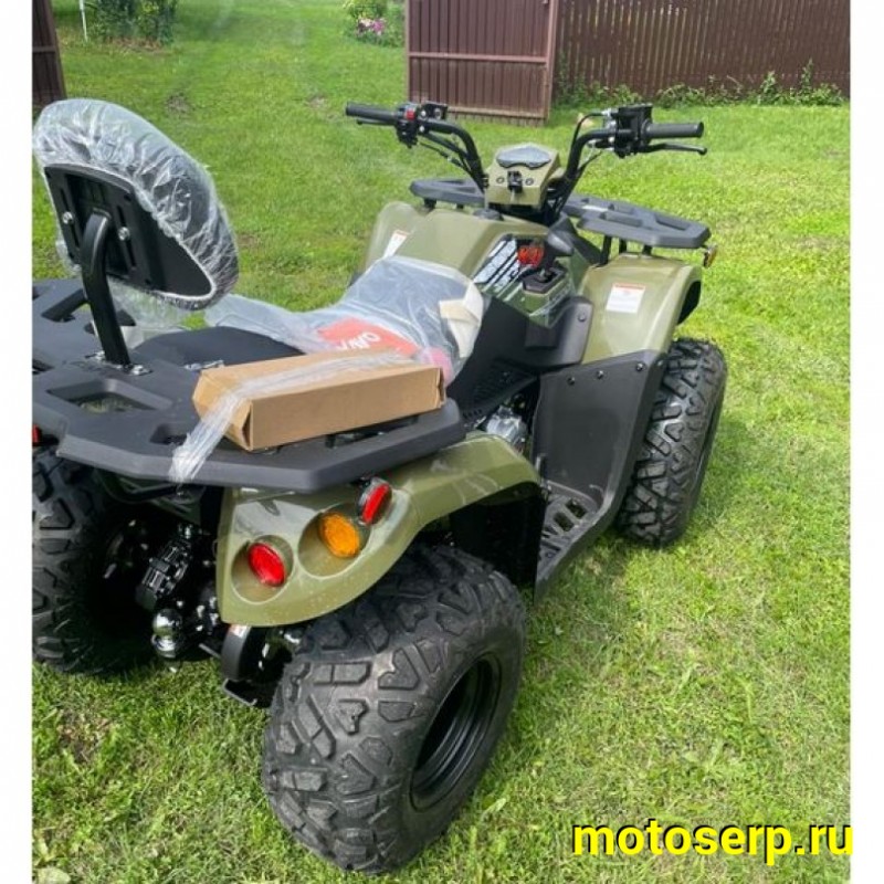 Купить  200cc Квадроцикл KAYO AU200 спинка ЗЕЛЕНЫЙ ХАКИ, (ПТС) LX163FML Loncin 200сс, 10/10" электростарт, диск/диск, приборка (шт) (SM купить с доставкой по Москве и России, цена, технические характеристики, комплектация фото  - motoserp.ru