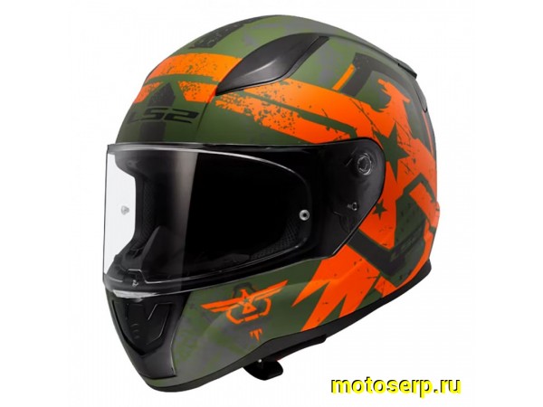 Купить  Шлем закрытый LS2 FF353 RAPID 2 THUNDER BIRDS Matt Orange (XL) интеграл (шт) (LS2 купить с доставкой по Москве и России, цена, технические характеристики, комплектация фото  - motoserp.ru