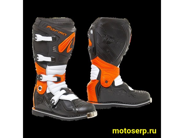 Купить  Мотоботы кросс. FORMA  TERRAIN EVOLUTION TX BLK/ORANGE/WHITE , р-р 43" (Ч-З) (пар) (УТ-00111305) (Mr.M FORC600 купить с доставкой по Москве и России, цена, технические характеристики, комплектация фото  - motoserp.ru