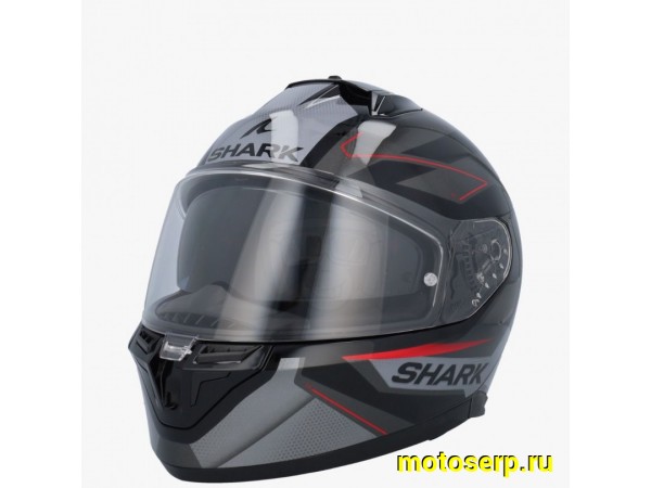 Купить  Шлем закрытый интеграл SHARK D-SKWAL 3 SIZLER чёрный/антрацит/красный (M) (шт) (SHARK HE0922E-KAR-M купить с доставкой по Москве и России, цена, технические характеристики, комплектация фото  - motoserp.ru