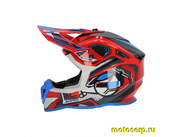 Купить  Шлем Кросс Acerbis Linear 22-06 Red/Blue (L) (шт) (0 купить с доставкой по Москве и России, цена, технические характеристики, комплектация фото  - motoserp.ru