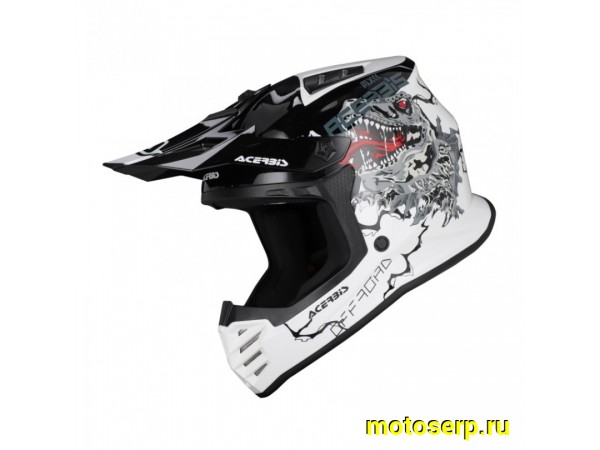 Купить  Шлем Кросс (Детский) Acerbis PROFILE JUNIOR White/Black (YM) (шт) (Acerbis 0025401.237.052 купить с доставкой по Москве и России, цена, технические характеристики, комплектация фото  - motoserp.ru