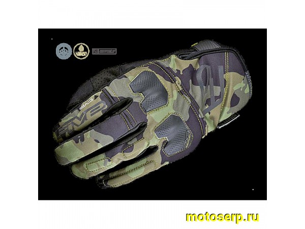 Купить  Перчатки FIVE E WP camo khaki  р-р 9/M УТ-00122764 (пар) (JP купить с доставкой по Москве и России, цена, технические характеристики, комплектация фото  - motoserp.ru
