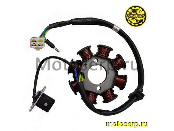 Купить  Генератор (статор, зажигание) 8кат (3+1) Vento Grace /Monster 125 (DYJ-182200-141000)  (шт) (Vento 11462 купить с доставкой по Москве и России, цена, технические характеристики, комплектация фото  - motoserp.ru