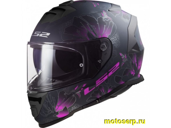 Купить  Шлем закрытый LS2 FF800 STORM II BURST Matt Black Pink (XL) интеграл (шт) (LS2 купить с доставкой по Москве и России, цена, технические характеристики, комплектация фото  - motoserp.ru