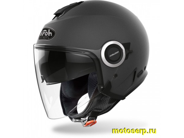 Купить  Шлем открытый  со стеклом AIROH HELIOS COLOR Anthracite Matt (MC) (шт) (AIROH купить с доставкой по Москве и России, цена, технические характеристики, комплектация фото  - motoserp.ru