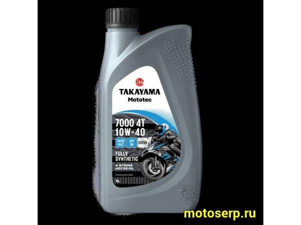 Купить  Масло Takayama Mototec 7000 10W40 4 такт синт.1л (шт)  (Takayama 6056111 купить с доставкой по Москве и России, цена, технические характеристики, комплектация фото  - motoserp.ru