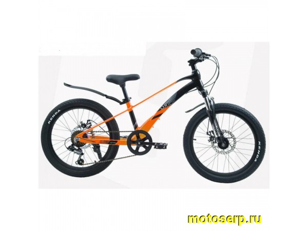 Купить  20" скоростной TECH TEAM OXIC оранжевый  (ТЕЧ ТИМ ОКСИК) 20"; 7ск; рама-магний; тормоз-Disc (шт) (ART купить с доставкой по Москве и России, цена, технические характеристики, комплектация фото  - motoserp.ru