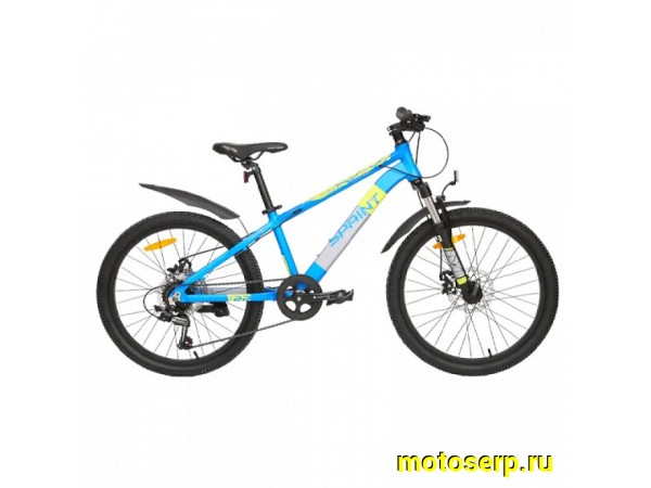 Купить  22" TECH TEAM SPRINT синий (12") (ТЕЧ ТИМ СПРИНТ) 22"; 7ск; рама-алюминий; тормоз-Disk (шт) (ART1 купить с доставкой по Москве и России, цена, технические характеристики, комплектация фото  - motoserp.ru