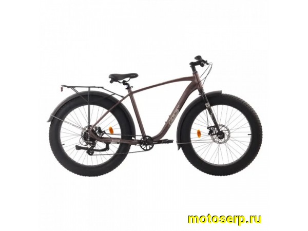 Купить  26" FAT TECH TEAM FLEX коричневый (20) (Тач Тим Флекс) 26"; 8ск; рама-алюминий; тормоз-Disk; вилка-стальная (шт) (ART (M купить с доставкой по Москве и России, цена, технические характеристики, комплектация фото  - motoserp.ru