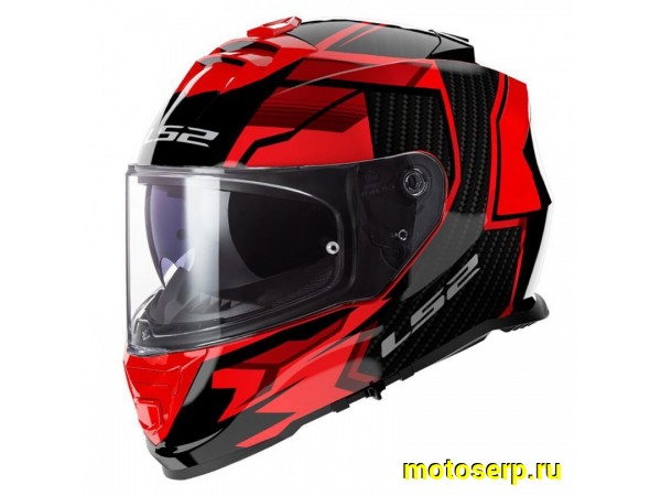 Купить  Шлем закрытый LS2 FF800 STORM II TRACKER Black Red (XXXL) интеграл (шт) (LS2 купить с доставкой по Москве и России, цена, технические характеристики, комплектация фото  - motoserp.ru