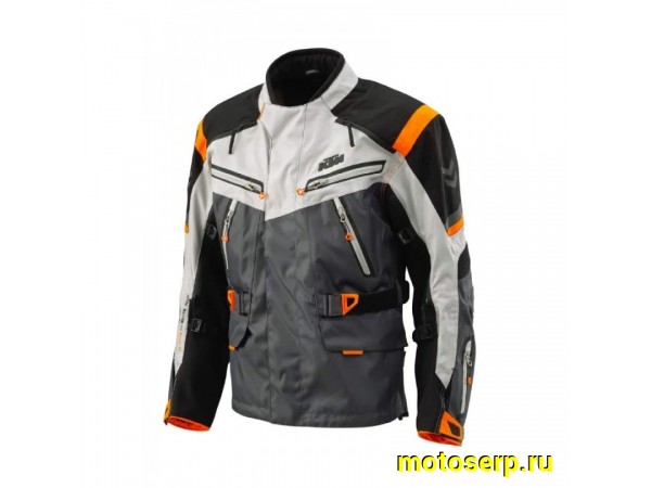 Купить  Куртка с жесткими вставками текстильная KTM №7 серая (XXL) (NQ) (ML 20865 купить с доставкой по Москве и России, цена, технические характеристики, комплектация фото  - motoserp.ru