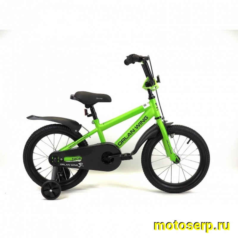 Купить  16" ORLAN WING NICE зеленый (орлан винг найс) 16"; 1ск; рама-сталь; тормоз-V-Brake (шт) (ART1 купить с доставкой по Москве и России, цена, технические характеристики, комплектация фото  - motoserp.ru
