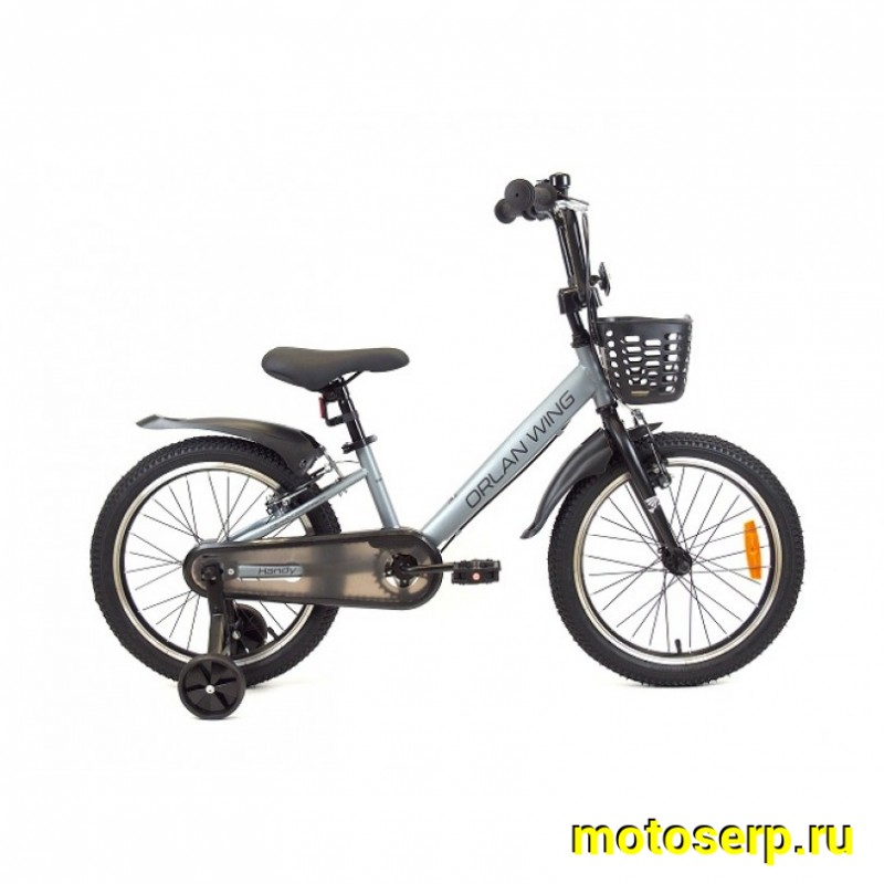 Купить  16" ORLAN WING HANDY серый (Орлан Винг Хенди) 16"; 1ск; рама-сталь; тормоз-V-brake (шт) (ART1 купить с доставкой по Москве и России, цена, технические характеристики, комплектация фото  - motoserp.ru