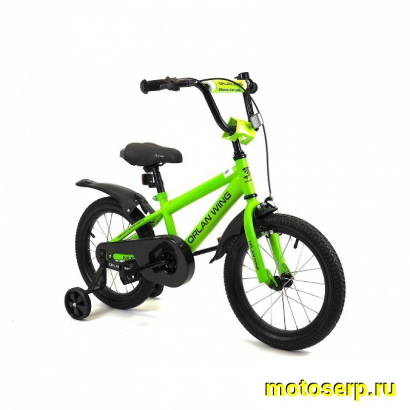 Купить  18" ORLAN WING NICE зеленый (Орлан Винг найс) 18"; 1ск; рама-сталь; тормоз-V-brake (шт) (ART купить с доставкой по Москве и России, цена, технические характеристики, комплектация фото  - motoserp.ru