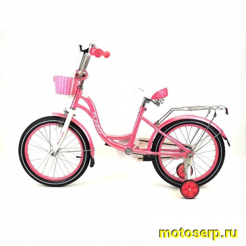 Купить  18" ORLAN WING FUNNY розовый (Орлан Винг Фунни) 18"; 1ск; рама-сталь; тормоз-V-brake (шт) (ART купить с доставкой по Москве и России, цена, технические характеристики, комплектация фото  - motoserp.ru