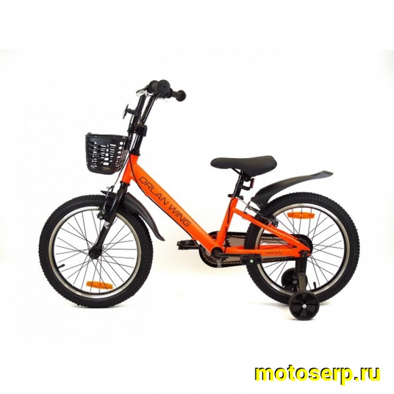 Купить  18" ORLAN WING HANDY оранжевый (Орлан Винг Хенди) 18"; 1ск; рама-сталь; тормоз-V-brake (шт) (ART (M купить с доставкой по Москве и России, цена, технические характеристики, комплектация фото  - motoserp.ru
