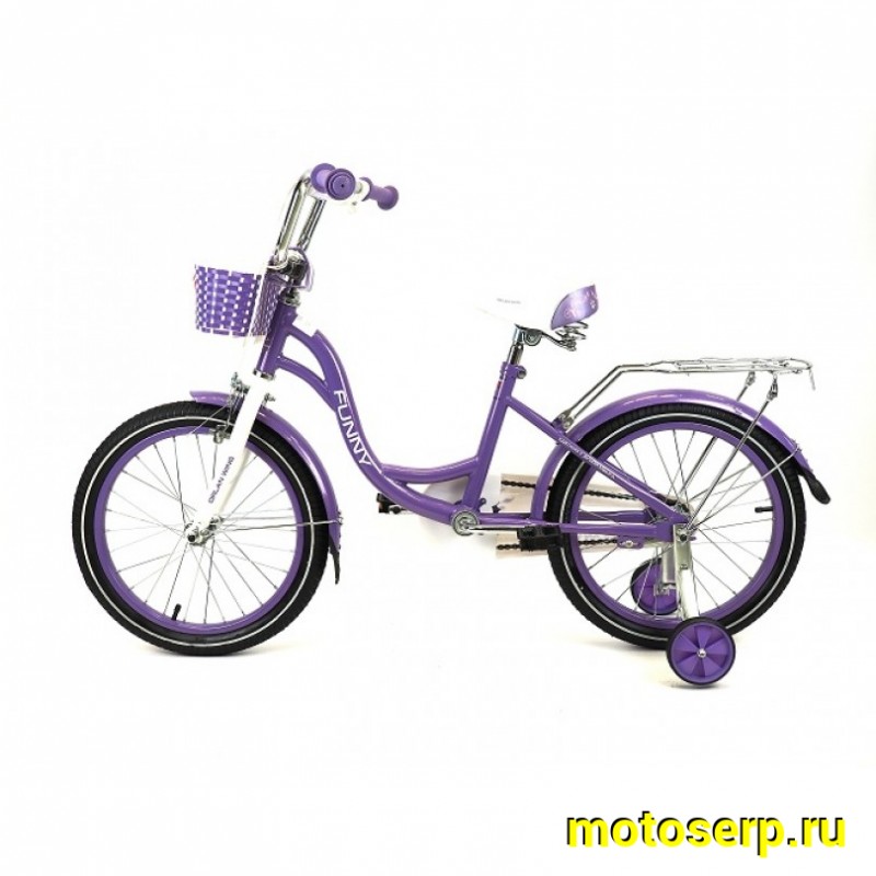 Купить  20" ORLAN WING FUNNY фиолетовый (Орлан Винг Фанни) 20"; 1ск; рама-сталь; тормоз-ножной/V-Brake (шт) (ART купить с доставкой по Москве и России, цена, технические характеристики, комплектация фото  - motoserp.ru