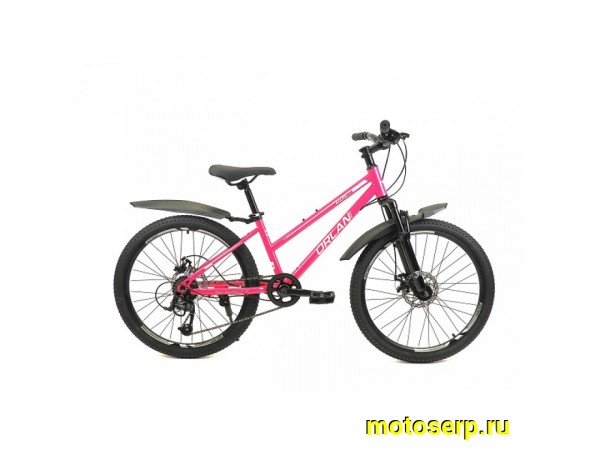Купить  24" ORLAN WING MARS 1.0 розовый (12) (Орлан Винг Марс 1.0) 24"; 6ск; рама-сталь; тормоз-Disk (шт) (ART1 купить с доставкой по Москве и России, цена, технические характеристики, комплектация фото  - motoserp.ru