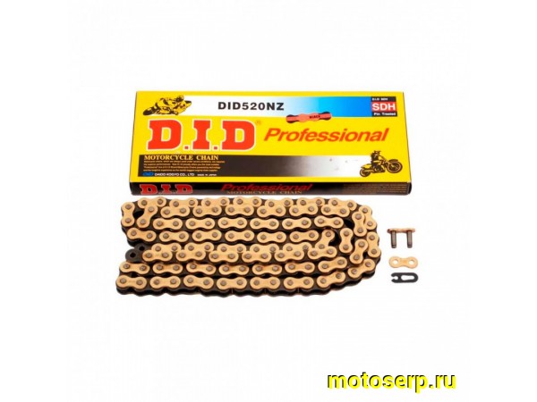 Купить  Цепь приводная (520х120) DID 520NZ 520NZ120 (шт) (JP купить с доставкой по Москве и России, цена, технические характеристики, комплектация фото  - motoserp.ru