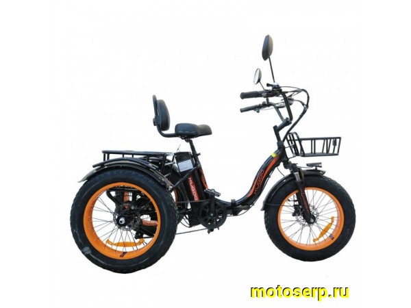 Купить  Электрокомплект 20" 750 Вт FAT KG TRIKE (трехколесный), рама-алюмин, 6 ск, 48В 15.6Ач,  Li-ion батарея, КАРЕТОЧНЫЙ ЭЛЕКТРОДВИГАТЕЛЬ (шт) (Кит купить с доставкой по Москве и России, цена, технические характеристики, комплектация фото  - motoserp.ru