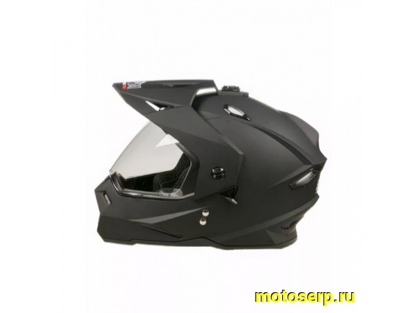 Купить  Шлем Кросс AIM JK802S (мотард) Black Matt (черный матовый) (S) (шт) (AIM 802-008-S купить с доставкой по Москве и России, цена, технические характеристики, комплектация фото  - motoserp.ru
