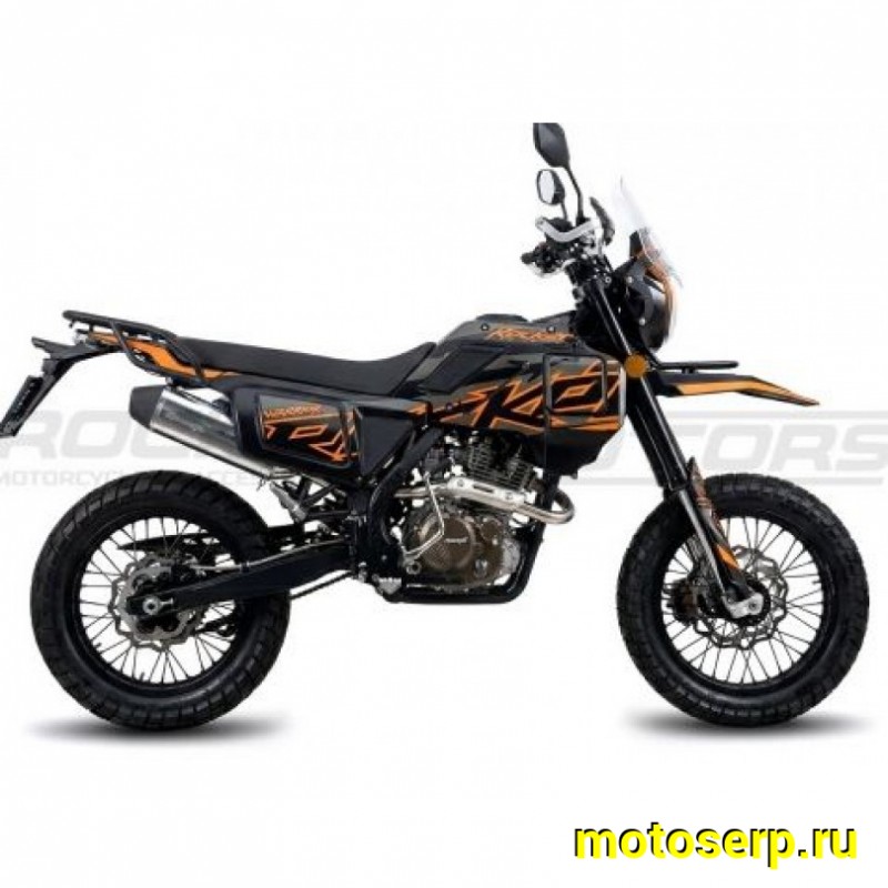 Купить  Мотоцикл внедорожный ROCKOT WARRIOR (ЭПТС) Тур-эндуро LX176FMN Тур-эндуро (реплика Husqvarna Norden) Мотард 21/18" (шт) (ROCKOT (ФОТО купить с доставкой по Москве и России, цена, технические характеристики, комплектация фото  - motoserp.ru