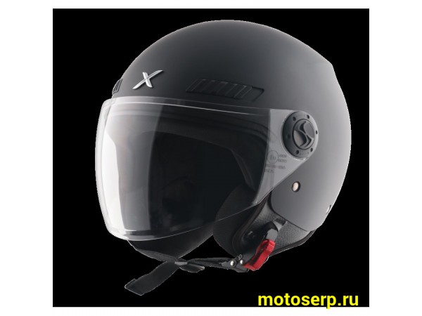 Купить  Шлем открытый  со стеклом AXOR KIOTO SOLID, цвет черный матовый (L) (шт) (Bajaj AXR-KIO-SLD-DK-E купить с доставкой по Москве и России, цена, технические характеристики, комплектация фото  - motoserp.ru