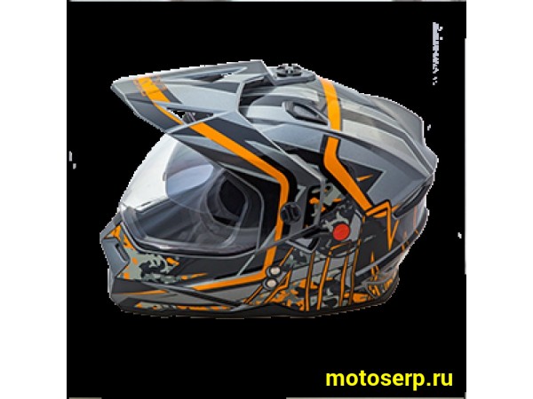 Купить  Шлем Кросс AIM JK802S (мотард) Orange/Black/Grey (оранжевый, черный, серый) (XS) (шт)  (AIM 802-023-XS купить с доставкой по Москве и России, цена, технические характеристики, комплектация фото  - motoserp.ru