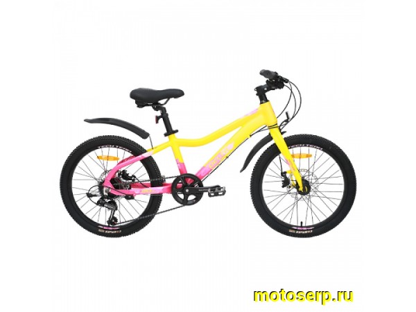 Купить  22" TECH TEAM DELTA желтый (12) (Тач Тим Дельта) 22"; 7ск; рама-алюм; тормоз-Disk (шт) (ART1 купить с доставкой по Москве и России, цена, технические характеристики, комплектация фото  - motoserp.ru