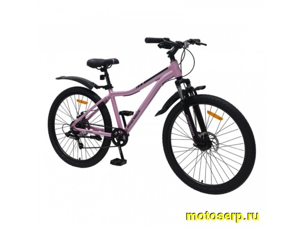 Купить  26" AVENGER А261DW розовый (15") (ЕВЕНЖЕР А261ДВ ) 26"; 6ск; рама-алюм; тормоз-Disk (шт) (ART купить с доставкой по Москве и России, цена, технические характеристики, комплектация фото  - motoserp.ru