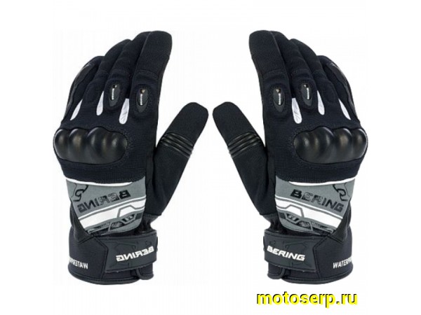 Купить  Перчатки Bering Morius Black/grey/White T11 (XL) (пар) (BGE539-T11 купить с доставкой по Москве и России, цена, технические характеристики, комплектация фото  - motoserp.ru